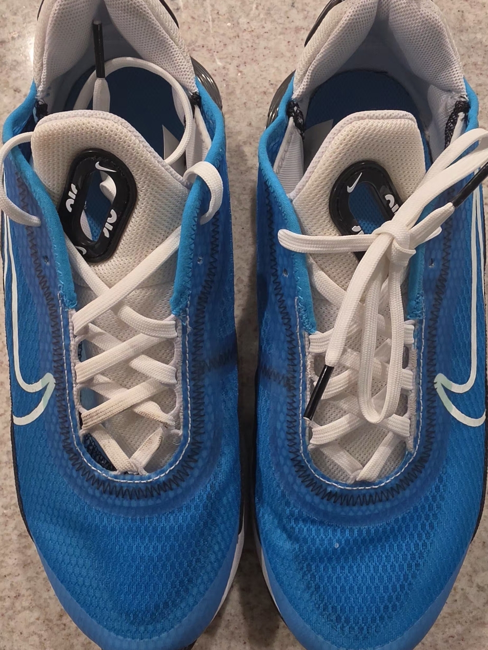 Nike Kids Bright Blue and White Running Sneakers